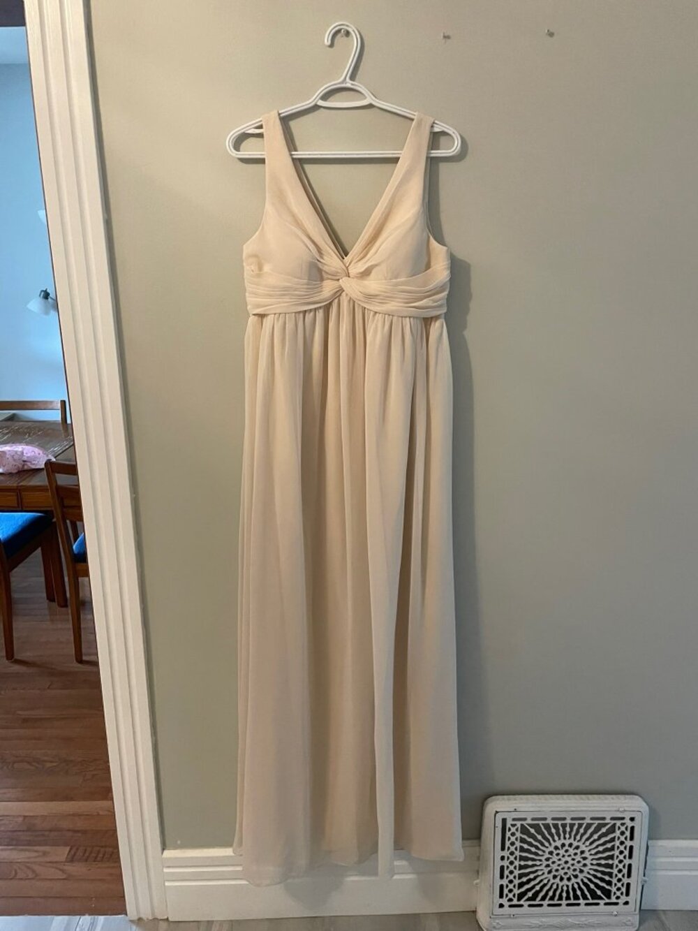 Azazie Yetta White Alabaster A10 Maternity Dress